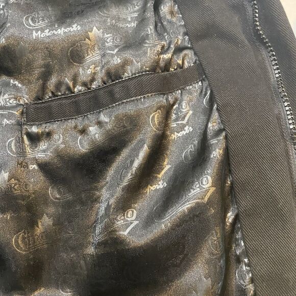 Choko Motorsports Snap On Racing Jacket Vintage Size XL Zip Up Coat Black Red - Picture 8 of 16